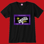 Zonka Bar - Sour Grape - LAT Ladies' Combed Ringspun V-Neck T-Shirt